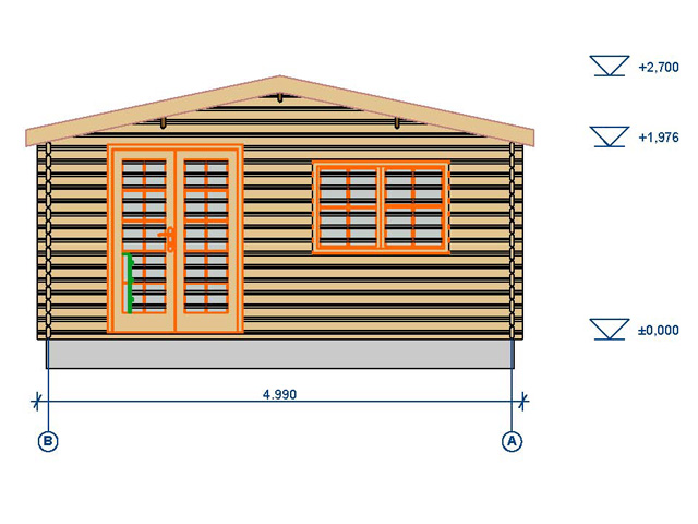 Cabins UK Homepage >> Log Cabins >> King Log Cabin >> King 5x4m 